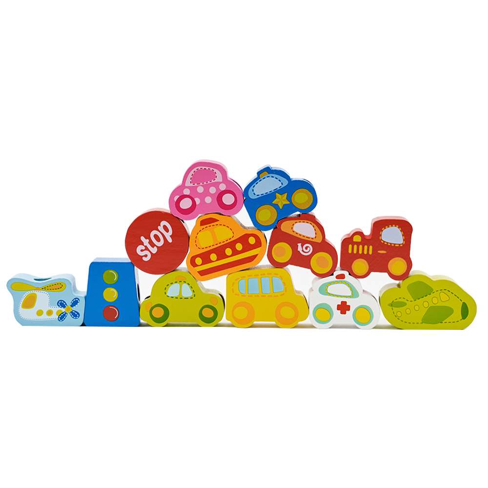 Classic World - Lacing Beads - Traffic - 13pcs