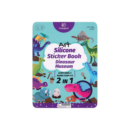 TookyToy - Silicone Sticker Book - Dinosaur Museum