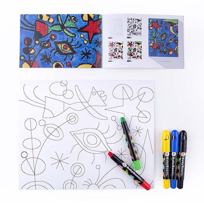 Jar Meló - Silky Crayon Arts & Crafts Kit - 16 Twistable Oil Crayons with Canvas & Frames