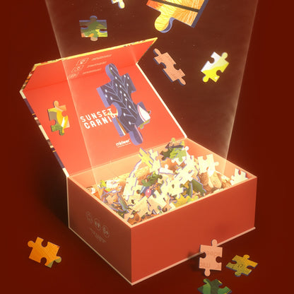 Mideer - Sunset Carnival - 528 Piece Jigsaw Puzzle in Gift Box