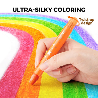 Jar Meló - Twistable Washable Glitter Crayons - 24 Colours