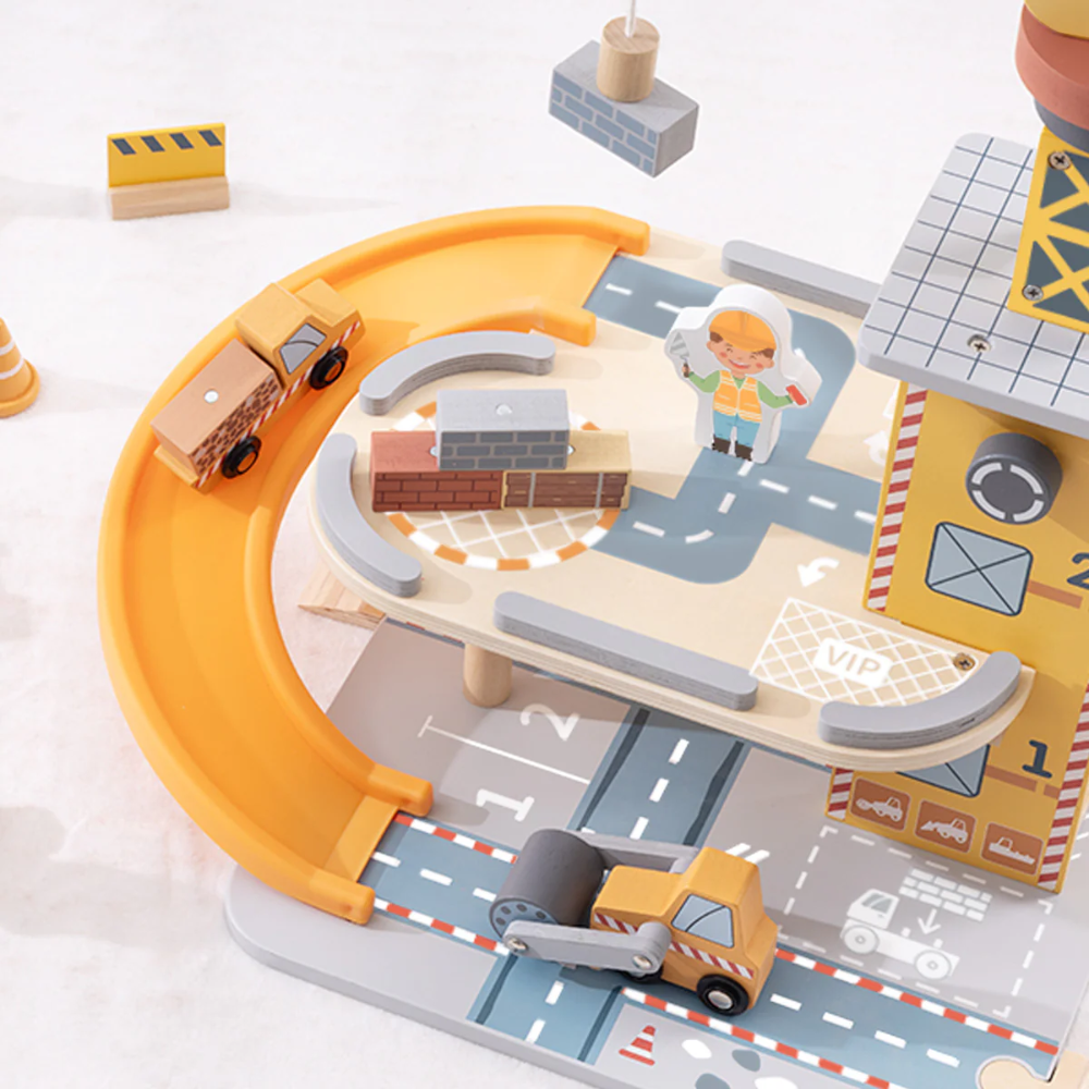 TookyToy - Pretend Play Port Crane Toy Set - 24 Pieces