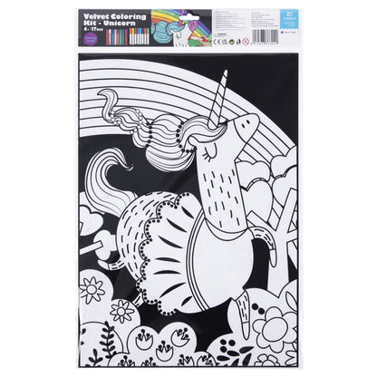 TookyToy - Velvet Colouring Kit - Unicorn - Motherhood