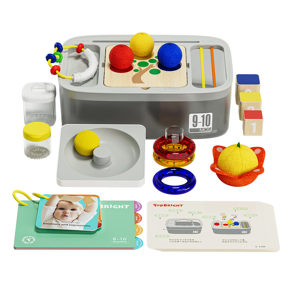 TopBright - 8-in-1 Montessori Educational Activity Box - 9-10 Months
