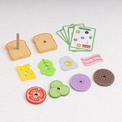 TookyToy - Making A Sandwich - Stacking & Sequencing Activity Toy