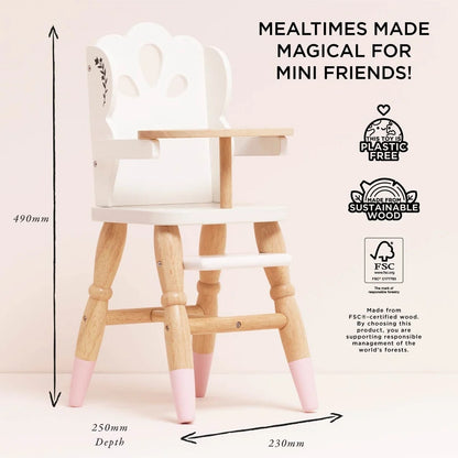 Le Toy Van - Dolls Wooden High Chair