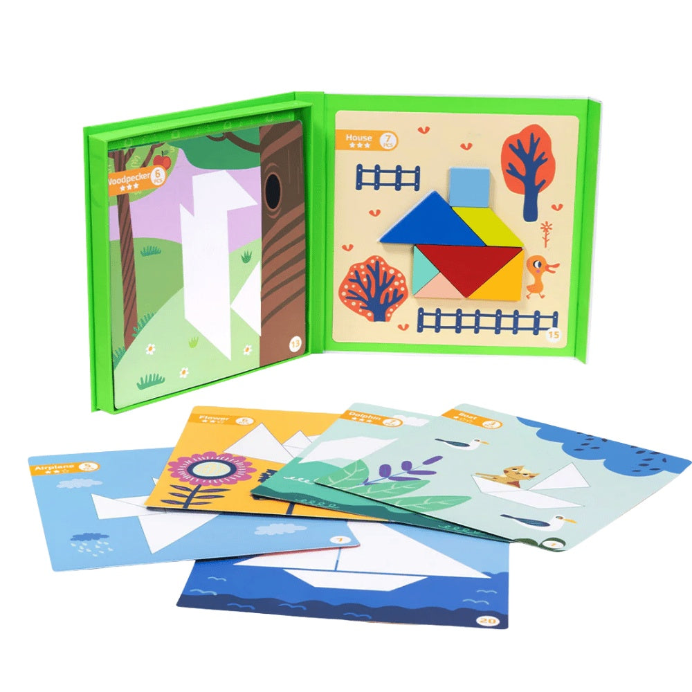 TookyToy - Magnetic Tangram Play Set
