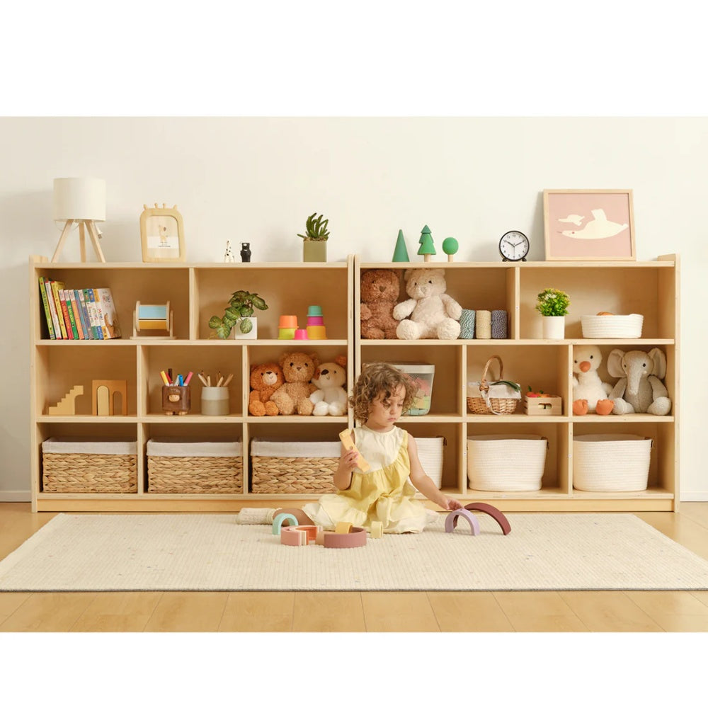 TookyToy - Wooden Shelf and Toy Storage for Kids Room: Plywood 90x113cm