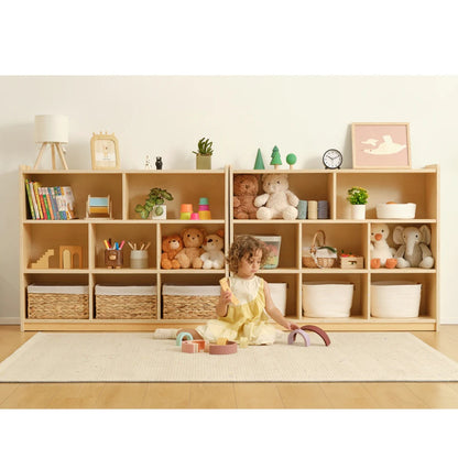 TookyToy - Wooden Shelf and Toy Storage for Kids Room: Plywood 90x113cm