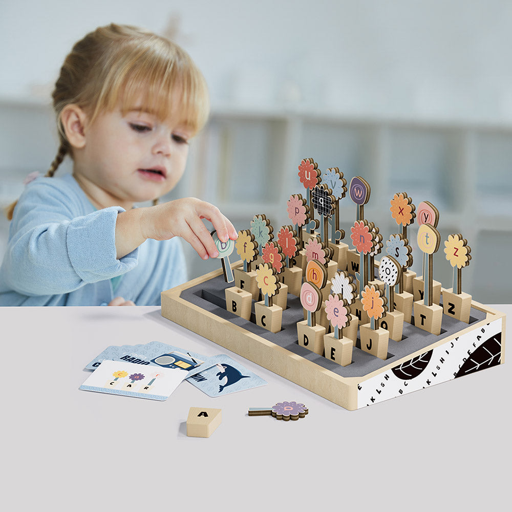 TopBright - ABC Flowers Spelling & Vocabulary Game with Activity Cards