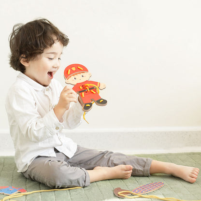 Classic World - 'My Job' Lacing Activity Set: Boy