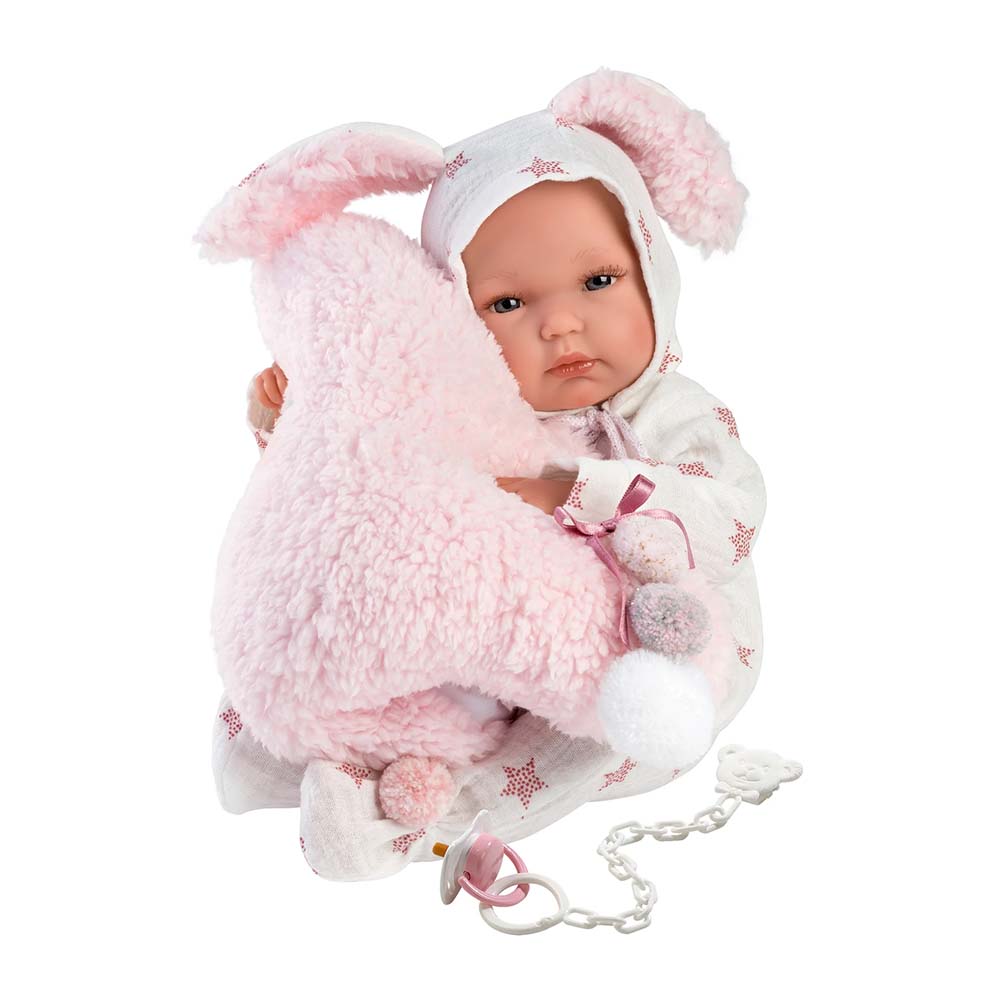 Llorens - Bimbo Doll With With Baby Carrier Seat Clothing & Accessories- 35cm