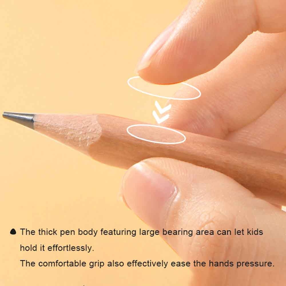 Mideer - Triangular HB Pencils 18-Pack - Correct Pencil Grip for for Early Writing