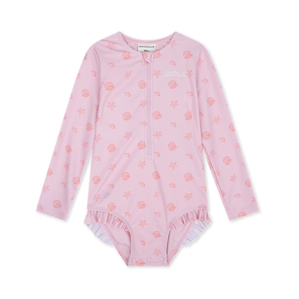 Swim Essentials - Girls Rashguard - Shell Tastic