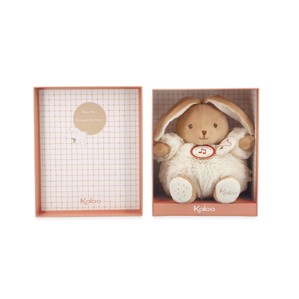 Kaloo - Musical Soft Toy - Cream Rabbit Patapouf - 17cm