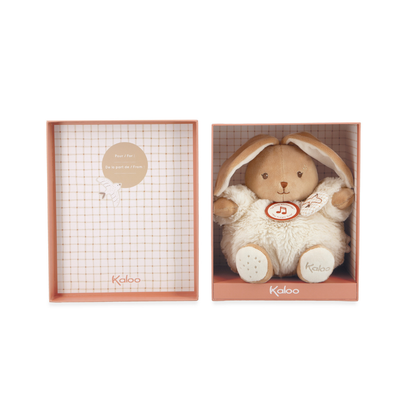 Kaloo - Musical Soft Toy - Cream Rabbit Patapouf - 17cm