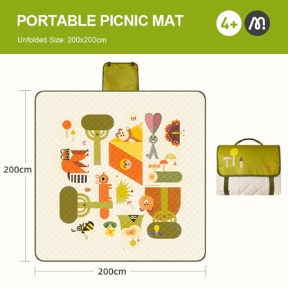 Mideer - Portable Family Picnic Mat with Artist Illustrations - Deer Camp Party