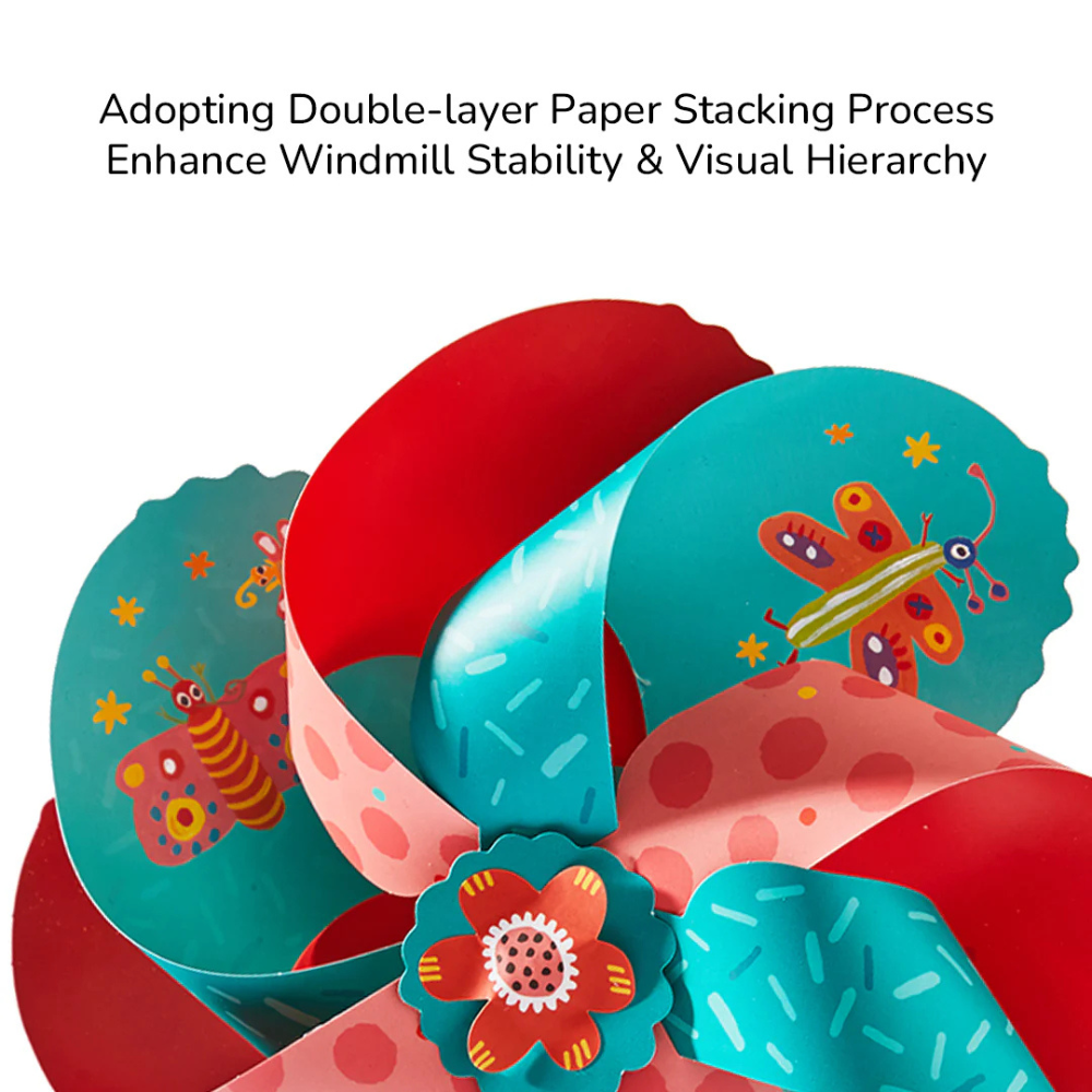 Mideer - Origami Paper Craft Kit: Windmill Kingdom