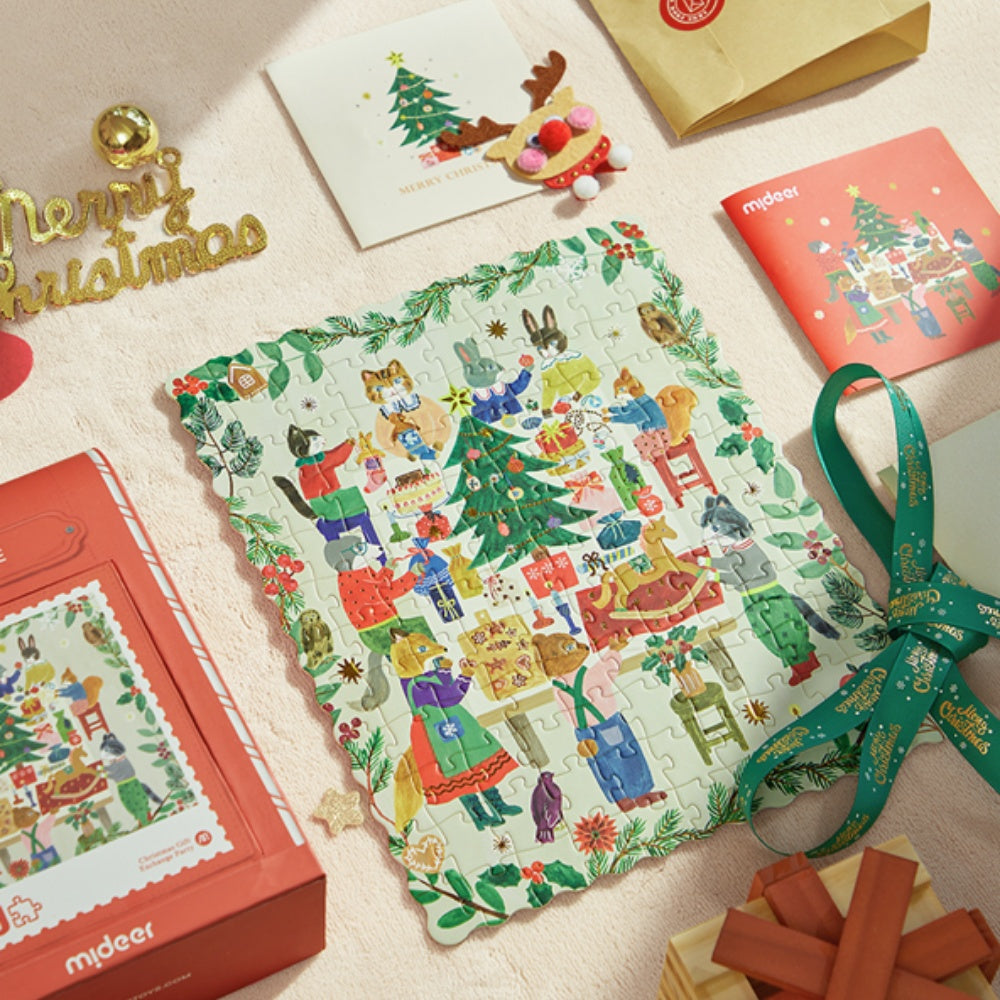 Mideer - Christmas Gift Box - 120 Piece Puzzle