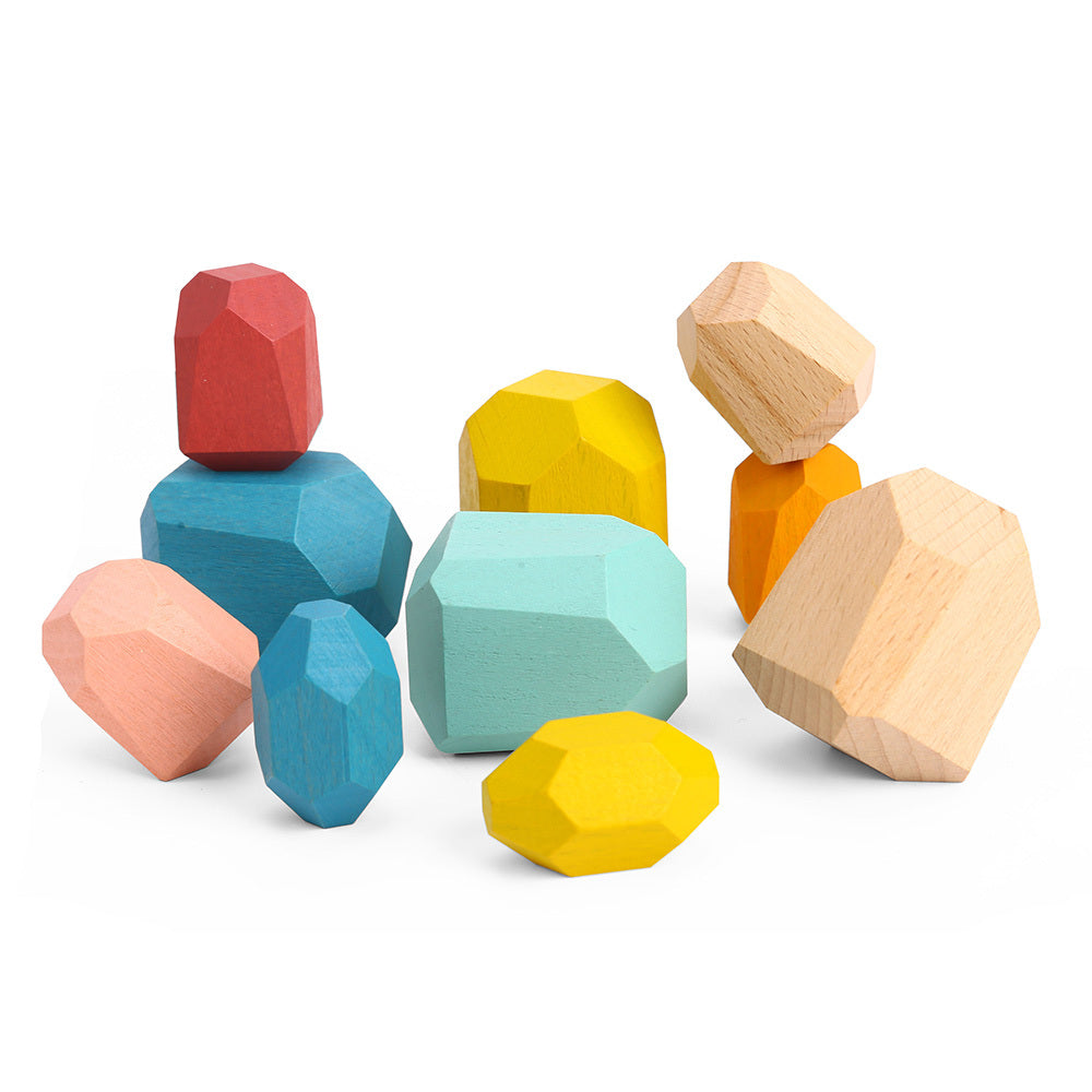 TookyToy - Wooden Stacking Stones