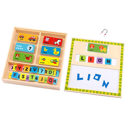 TookyToy - Learning the Alphabet Wooden Puzzle Box - Motherhood