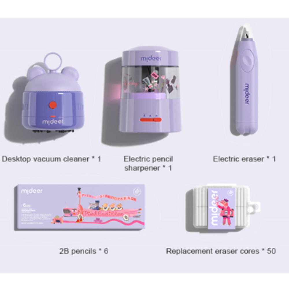 Mideer - Artist Electric Stationery Set - Candy Purple