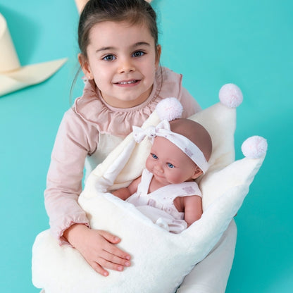 Llorens - Anatomically Correct Baby Girl Doll with Clothing & Sleeping-bag: Nica - 40cm