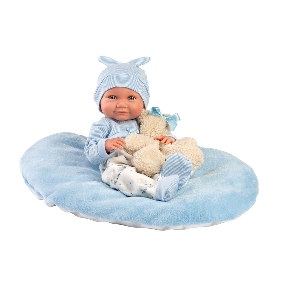 Llorens - Anatomically Correct Baby Boy Doll with Clothing & Cushion: Nico - 40cm