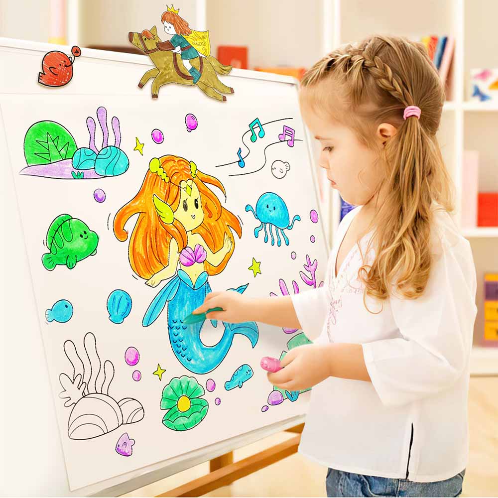 Jar Meló - Colouring Paper Roll - Tear & Stick - Fairy Tale Land 3m