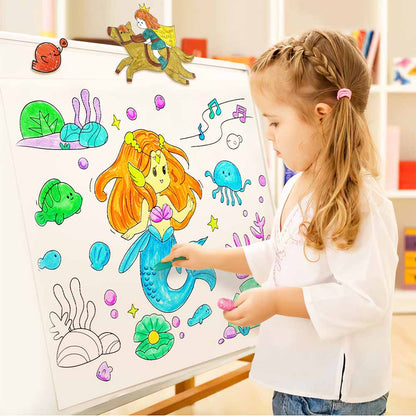 Jar Meló - Colouring Paper Roll - Tear & Stick - Fairy Tale Land 3m
