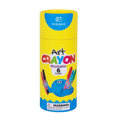 TookyToy - Twistable Washable Silky Crayons - 6 Colours