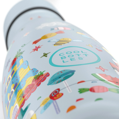 Cool Bottles - Kids Triple-Insulated Water Bottle - Candy Land 350ml