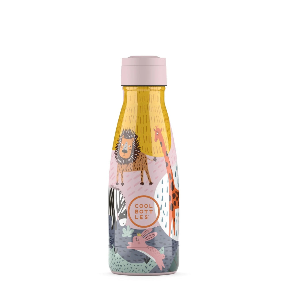 Cool Bottles - Kids Triple-Insulated Water Bottle - Savannah Kingdom 260ml