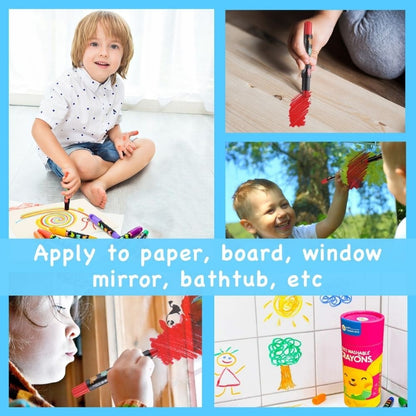 Jar Meló - Silky Crayon Washable Baby Roo - 6 Colours