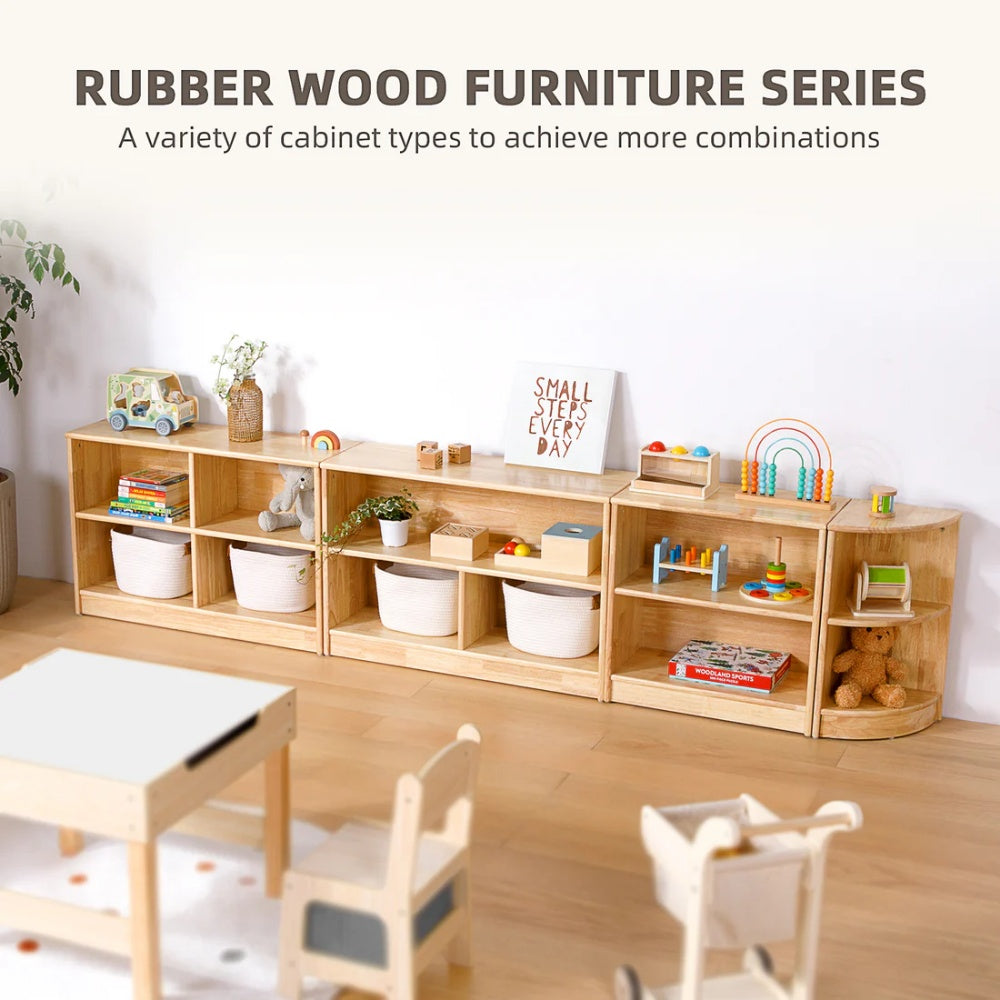 TookyToy - Wooden Shelf and Toy Storage for Kids Room: Rubber wood 60x90cm