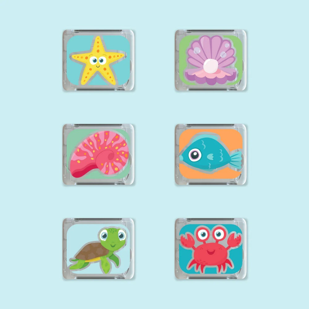 Glo Pals - Water Activated Light-Up Sensory Toys - Ocean (6 Pack)