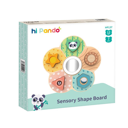 hi Pando - Wooden Sensory Shape Board Learning Toy