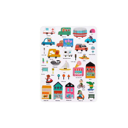 TookyToy - Silicone Sticker Book - Busy City - Motherhood