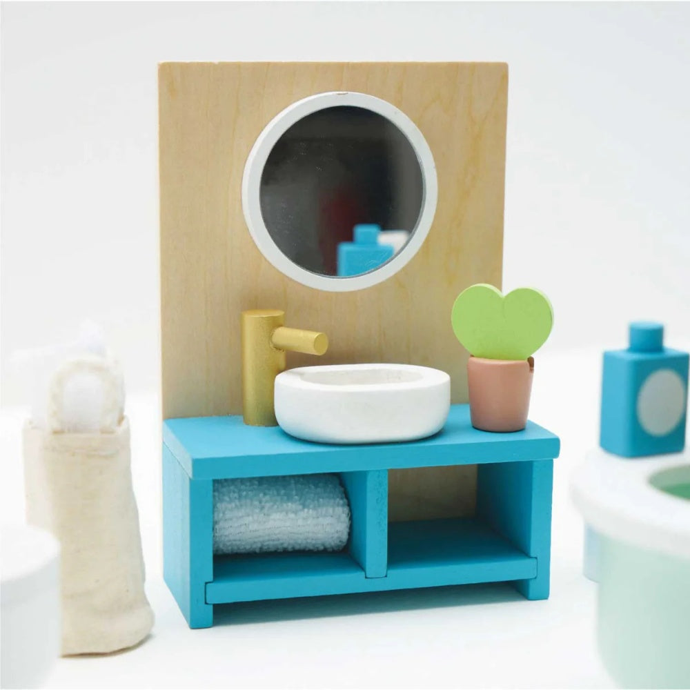 Le Toy Van - Dolls House Furniture: Bathroom - 19pcs