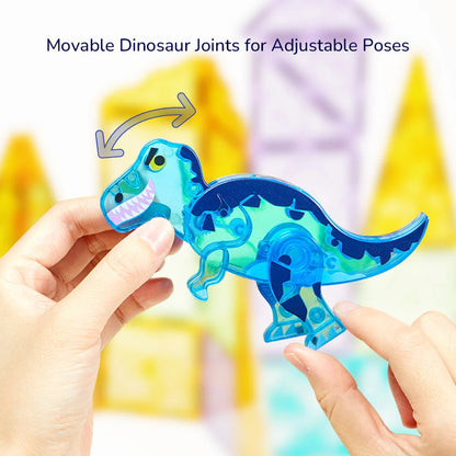Mideer - Magnetic Tiles Building Set: Jurassic Adventure 48pcs
