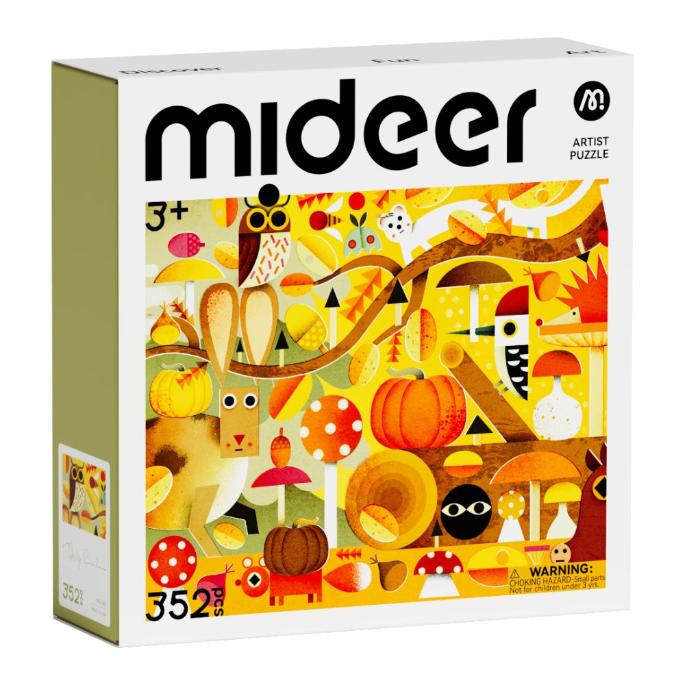 Mideer - Artist Puzzle: Autumn Whisper - 352 Piece Illustrated Seasonal Jigsaw for Kids