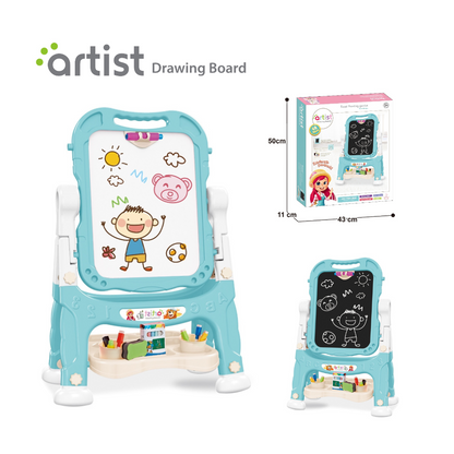 Cogo - Double-Sided Easel - Magnetic Drawing Board & Accessories
