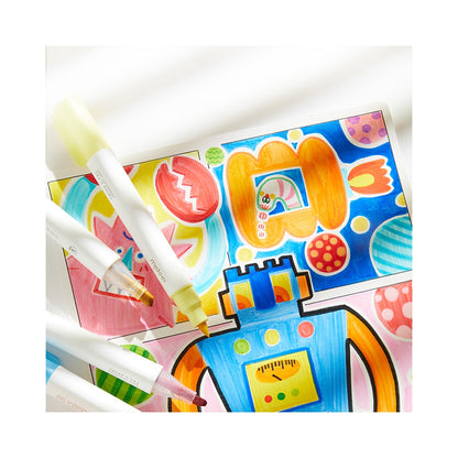 Mideer - Translucent Dual Tip Markers 6 Colours - Fine & Broad Tips