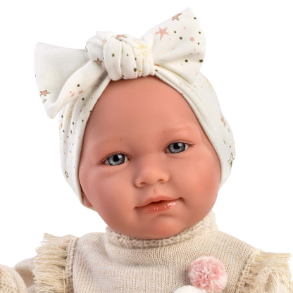 Llorens - Baby Doll with Sleeping Cushion, Clothing & Accessories: Mimi - 40cm (Mechanism Optional)