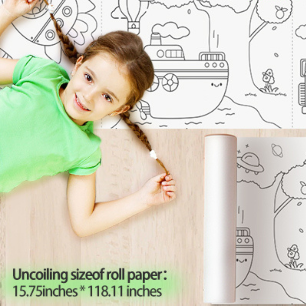 Jar Meló - Colouring Paper Roll - Tear & Stick - Transport 3m