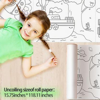Jar Meló - Colouring Paper Roll - Tear & Stick - Transport 3m