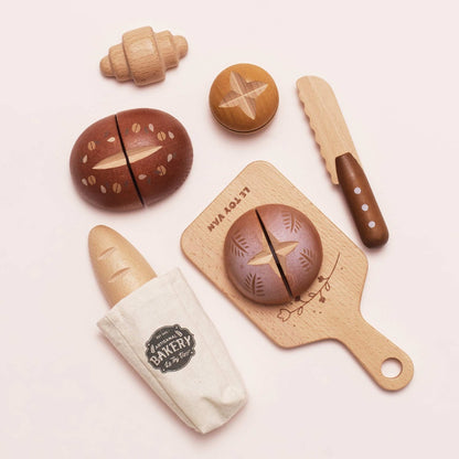 Le Toy Van - Wooden Artisan Bread & Knife Set - 12pcs