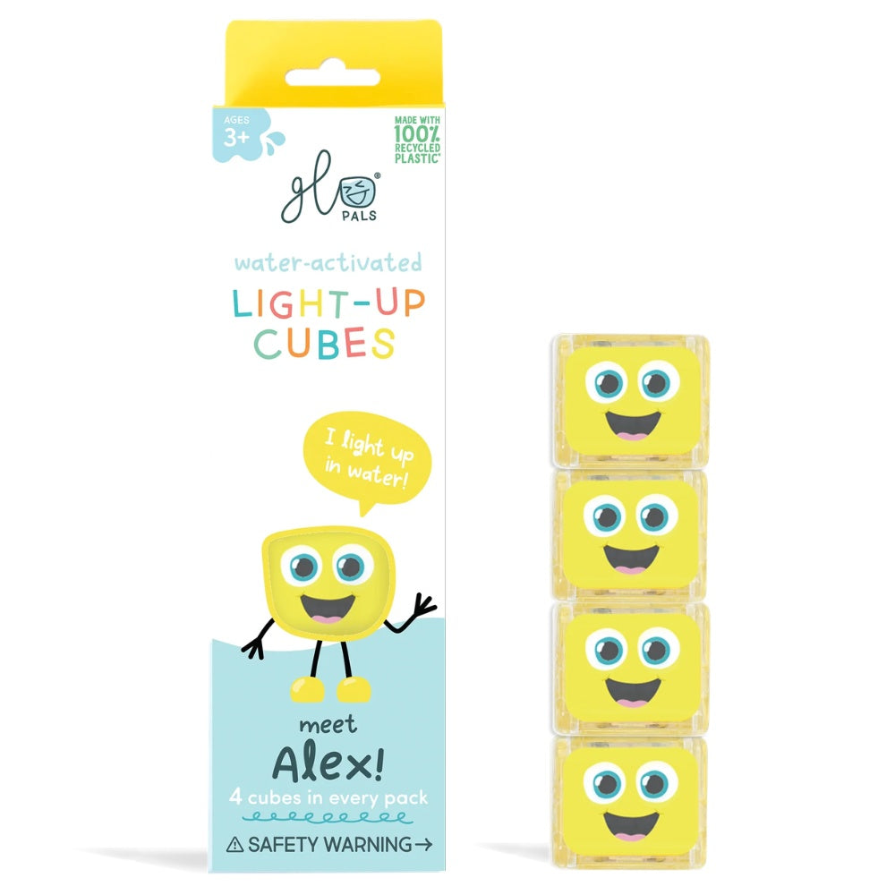 Glo Pals - Water Activated Light-Up Sensory Toys - Alex (4 Pack)