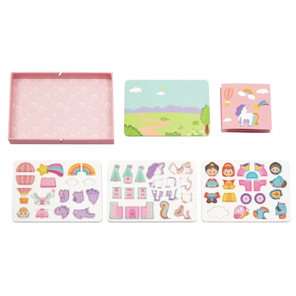 hi Pando - Magnetic Unicorn Puzzle Box with Activity Cards