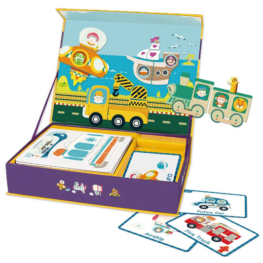Classic World - Magnetic Activity Set - Traffic & Transportation - 60pcs
